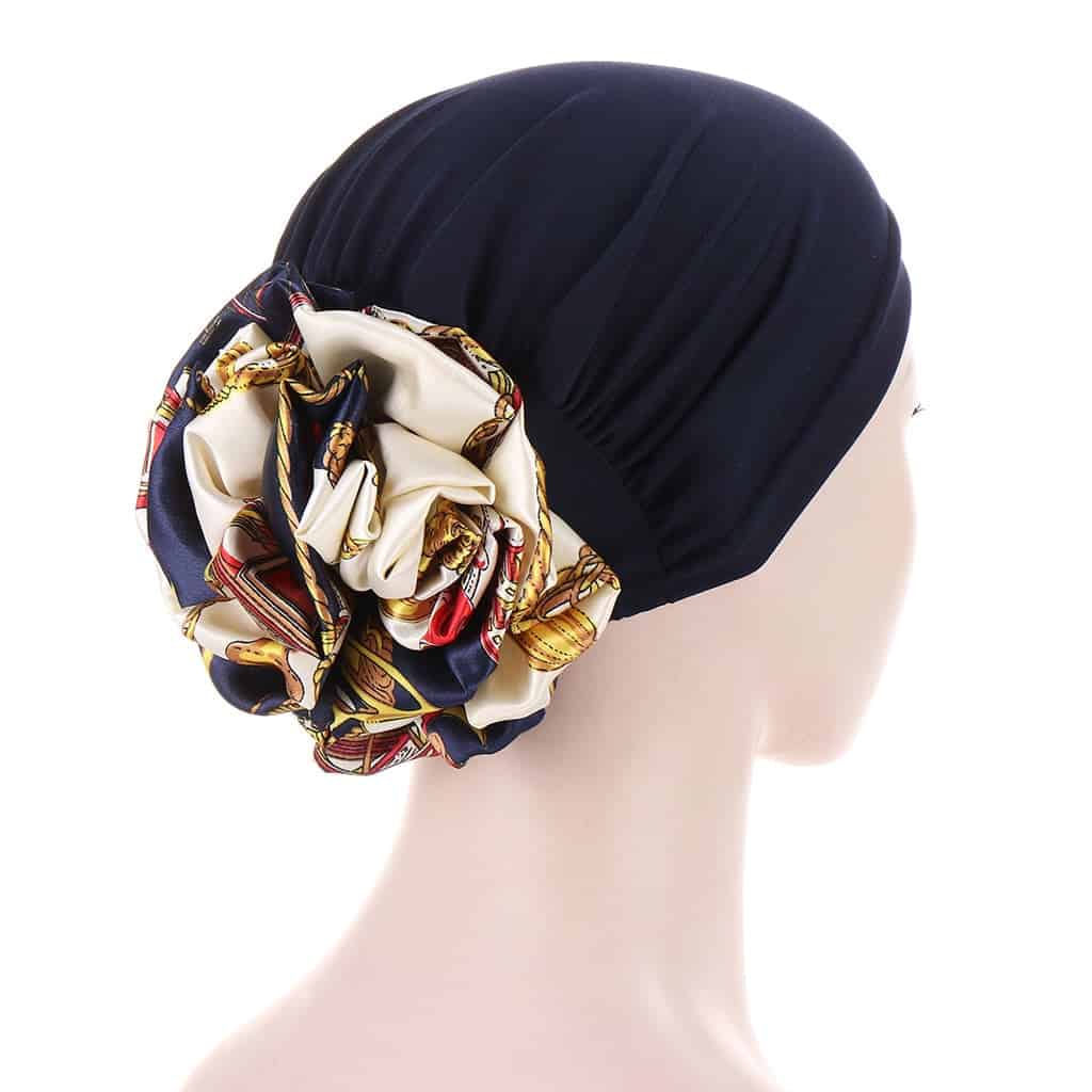 Mireille Šátek Dámská Čepice Navy Blue Chemo
