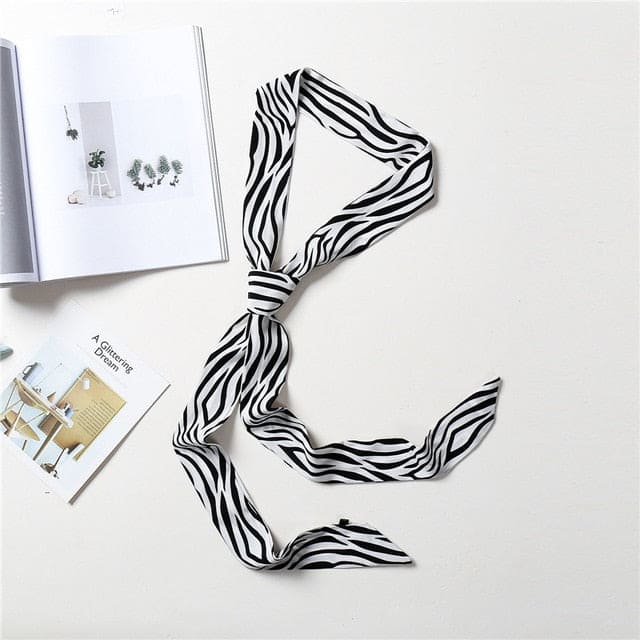Bílý Pásek Se Šátkem Zebra