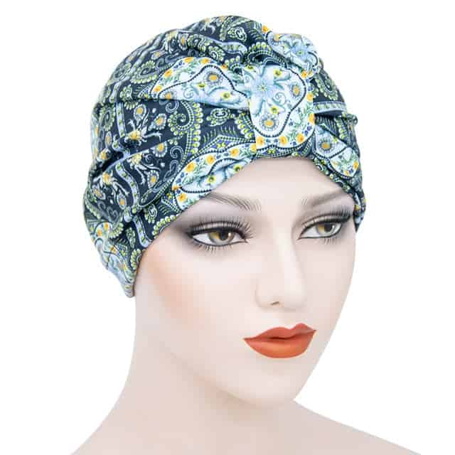 Elisa Šátek Dámská Chemo Čepice Navy Blue